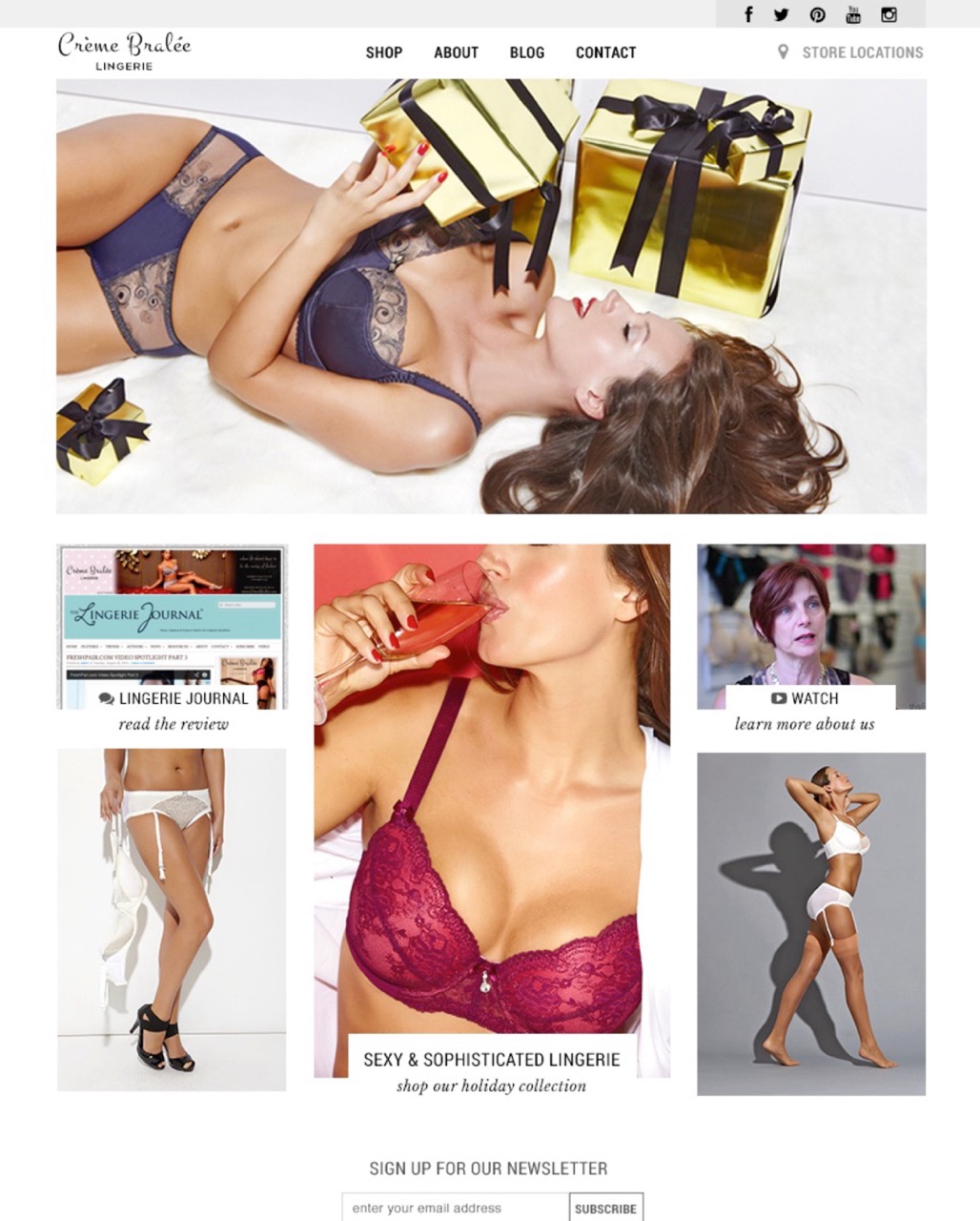 "Lingerie Brand Ecommerce Site"